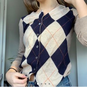 Argyle sweater